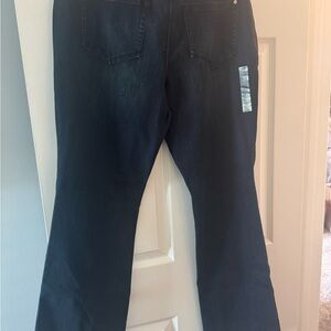 INC International Concepts Dark Blue Flare Jeans